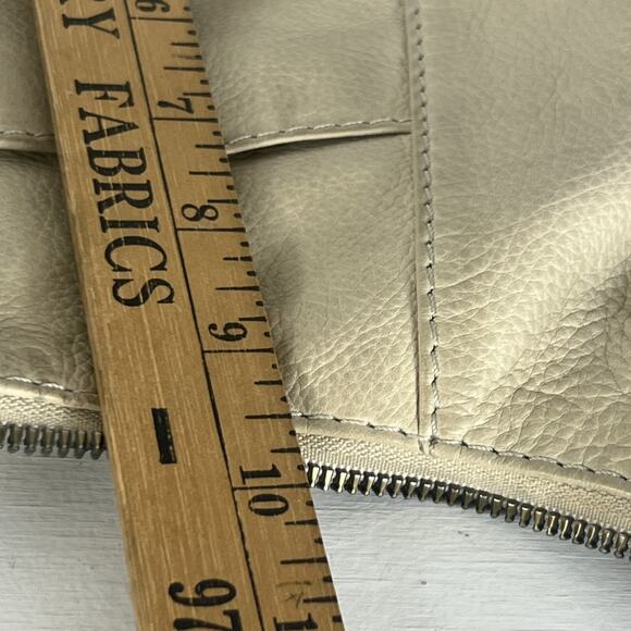 AMERICAN LEATHER Co Bone Smooth Leather Crossbody Handbag ALC2323S Hobo - Picture 10 of 15